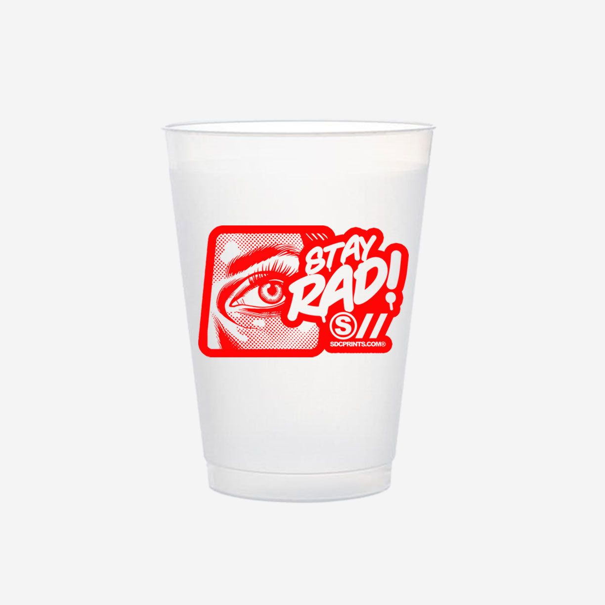 Frost Flex Cup 10 oz - 1 Color Print - Short Run