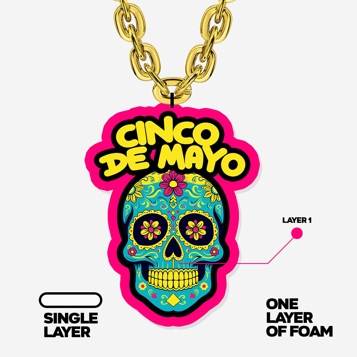 Custom Team Chains - 3D EVA Foam Chain