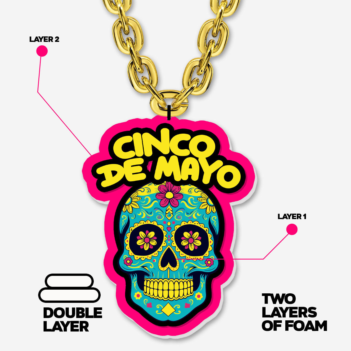 Custom Team Chains - 3D EVA Foam Chain