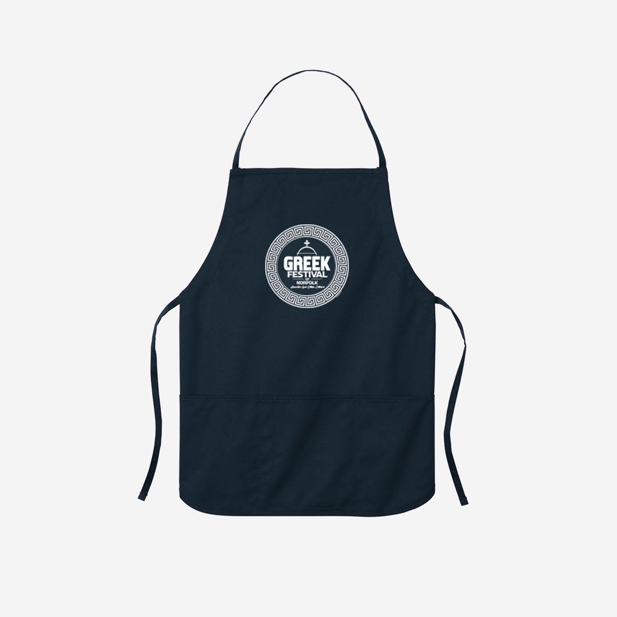 Greek Festival Medium Lenght Apron A525 - Custom Branded