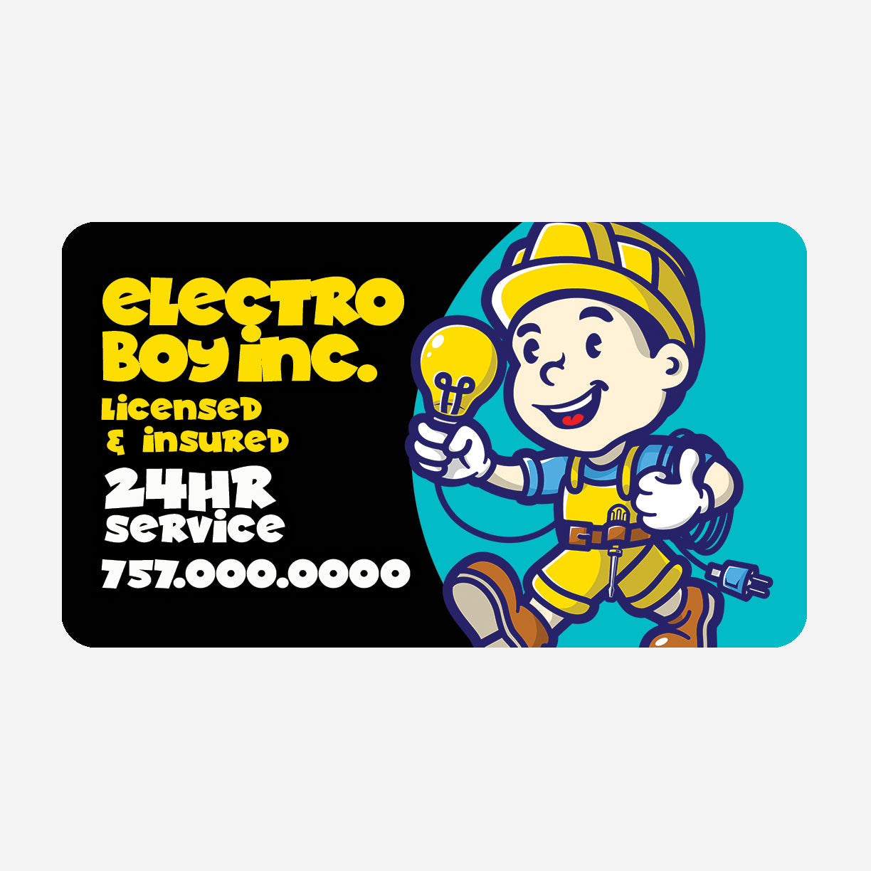 Business Card Size Custom Magnets - 25 Mil Round Corners