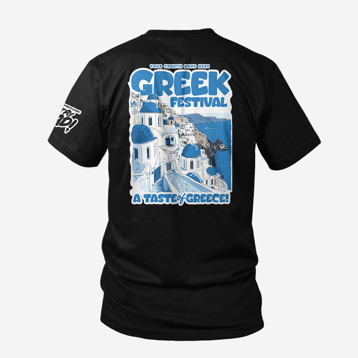 Santorini Taste of Greece Festival Tee - 300 PCS $7.99
