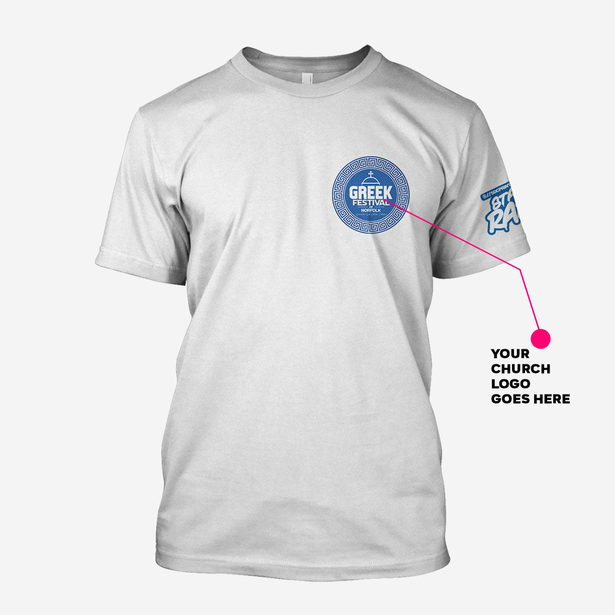 Santorini Taste of Greece Festival Tee - 300 PCS $7.99