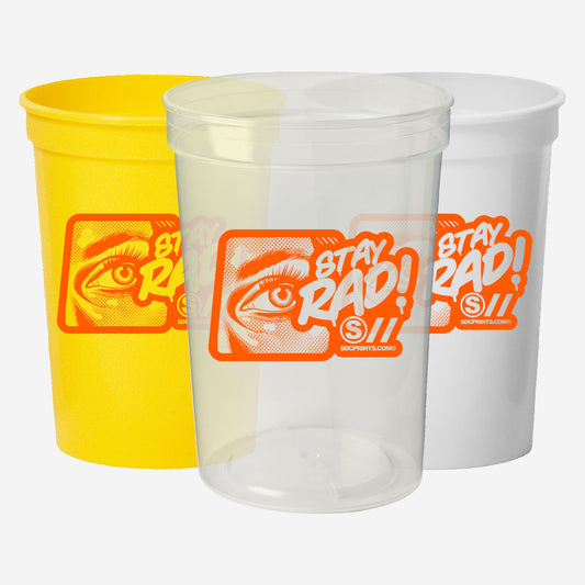 Stadium Cup 12 oz - 1 Color Print - Short Run