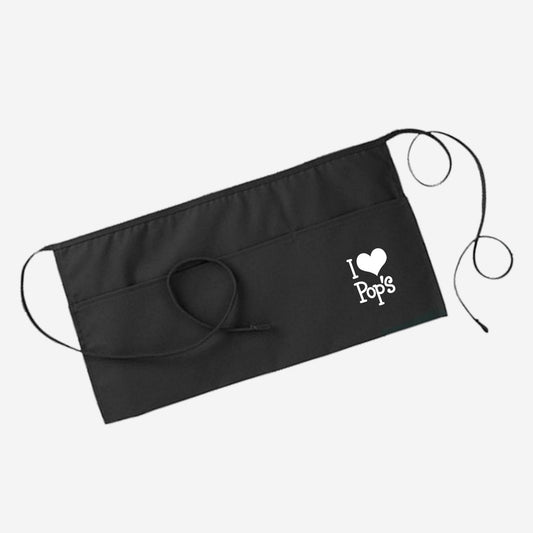 SALE - BLACK 3 Pocket Waist Apron - Custom Branded