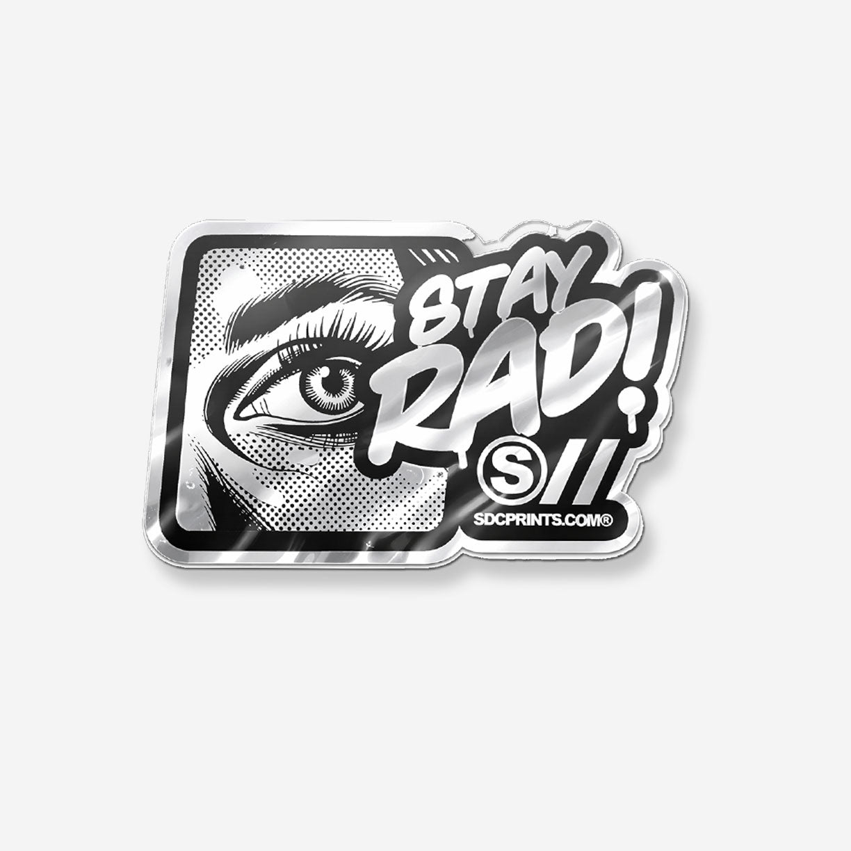 Mirror Silver Stickers