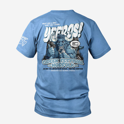 Yeeros Minotaur Custom Festival Tee - 50 PCS $13.80