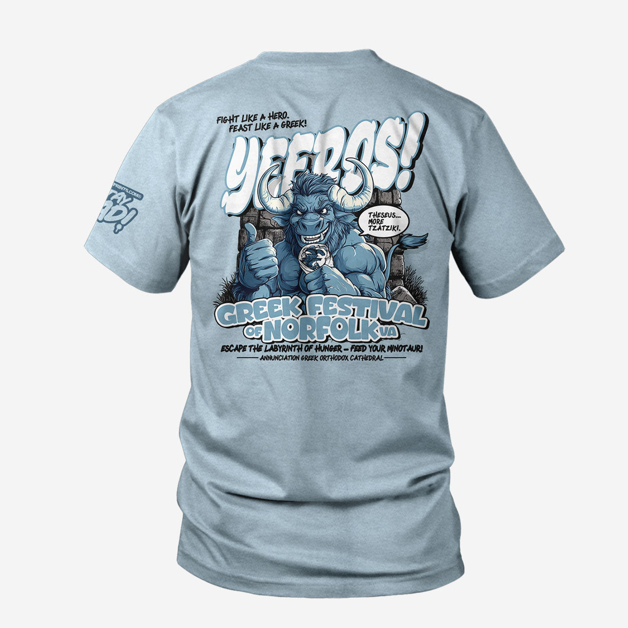 Yeeros Minotaur Custom Festival Tee - 100 PCS $10.99