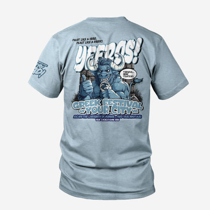Yeeros Minotaur Custom Festival Tee - 50 PCS $13.80