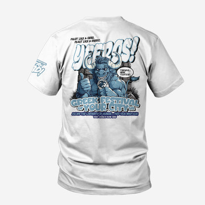 Yeeros Minotaur Custom Festival Tee - 50 PCS $13.80