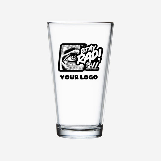 Pint Glass 16 oz - 1 Color Print