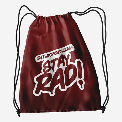 Classic Poly Drawstring Bag 1 Color Print