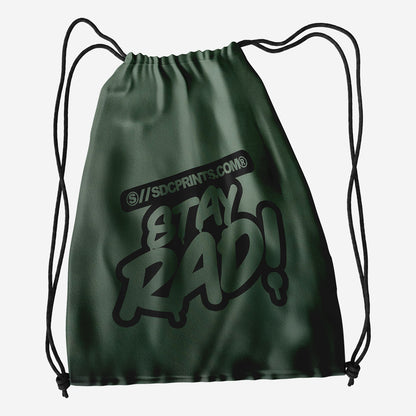 Classic Poly Drawstring Bag 1 Color Print