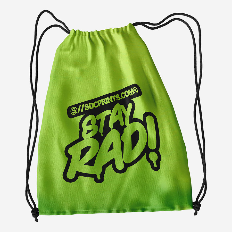 Classic Poly Drawstring Bag 1 Color Print
