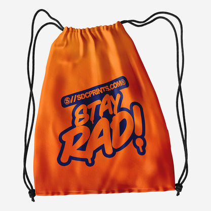 Classic Poly Drawstring Bag 1 Color Print