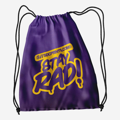 Classic Poly Drawstring Bag 1 Color Print