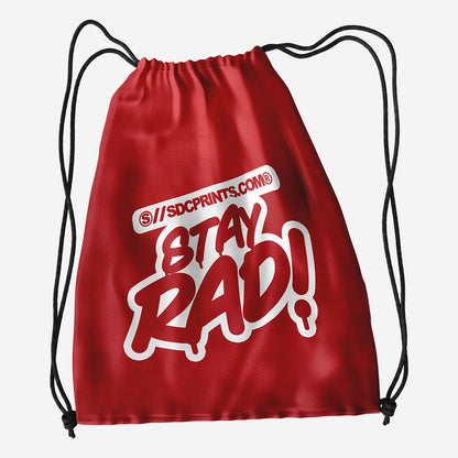 Classic Poly Drawstring Bag 1 Color Print