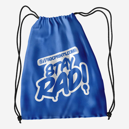 Classic Poly Drawstring Bag 1 Color Print