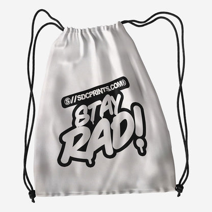 Classic Poly Drawstring Bag 1 Color Print