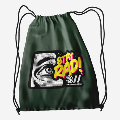 Classic Poly Drawstring Bag Multi Color Print