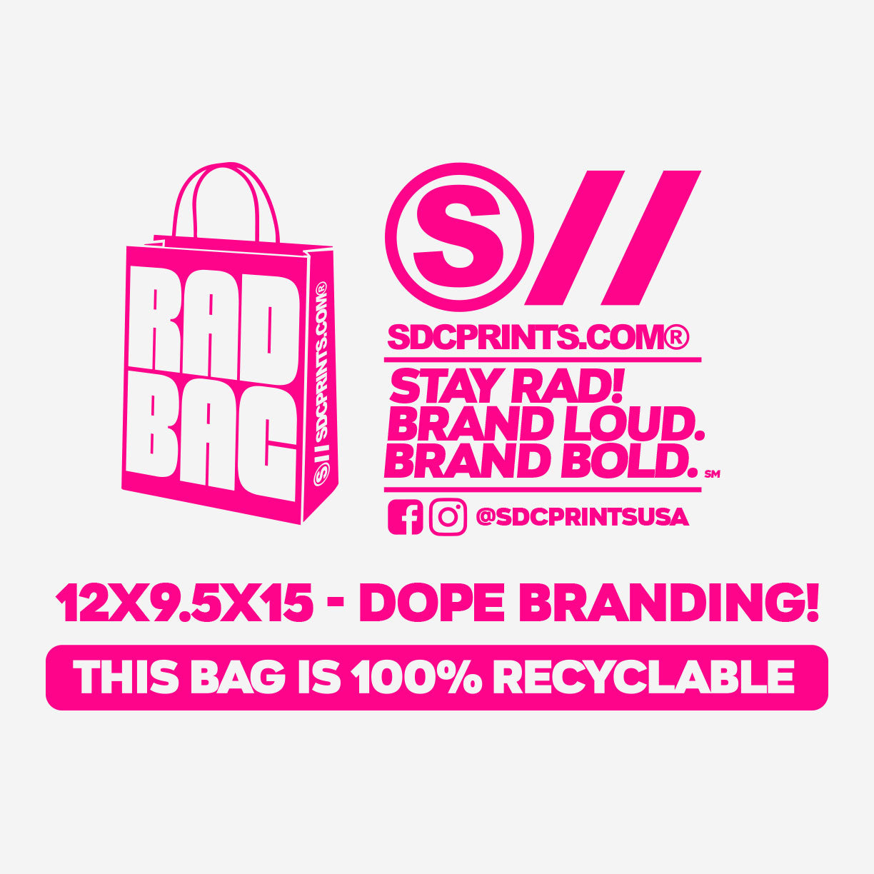 Rad Bag 1 Color - FREE SHIPPING