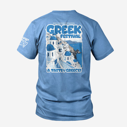 Santorini Taste of Greece Festival Tee - 50 PCS $13.80
