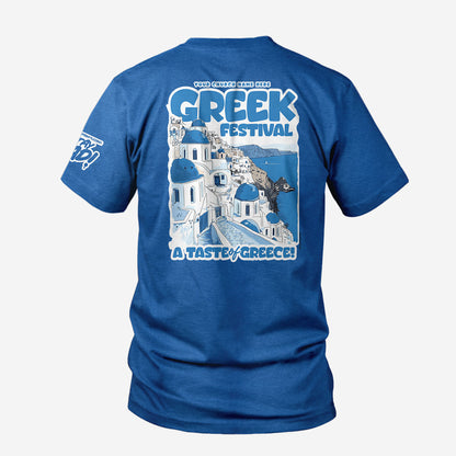 Santorini Taste of Greece Festival Tee - 25 PCS $18.57