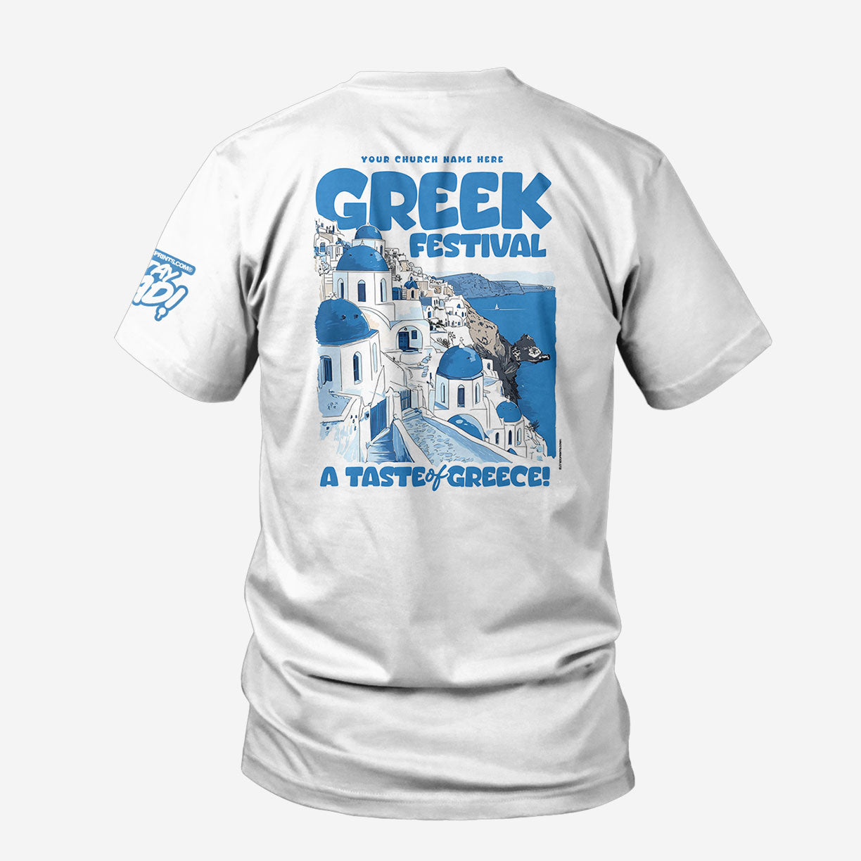 Santorini Taste of Greece Festival Tee - 100 PCS $10.99