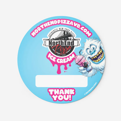 Dash N' Grub Custom Food Packing Stickers - Circle