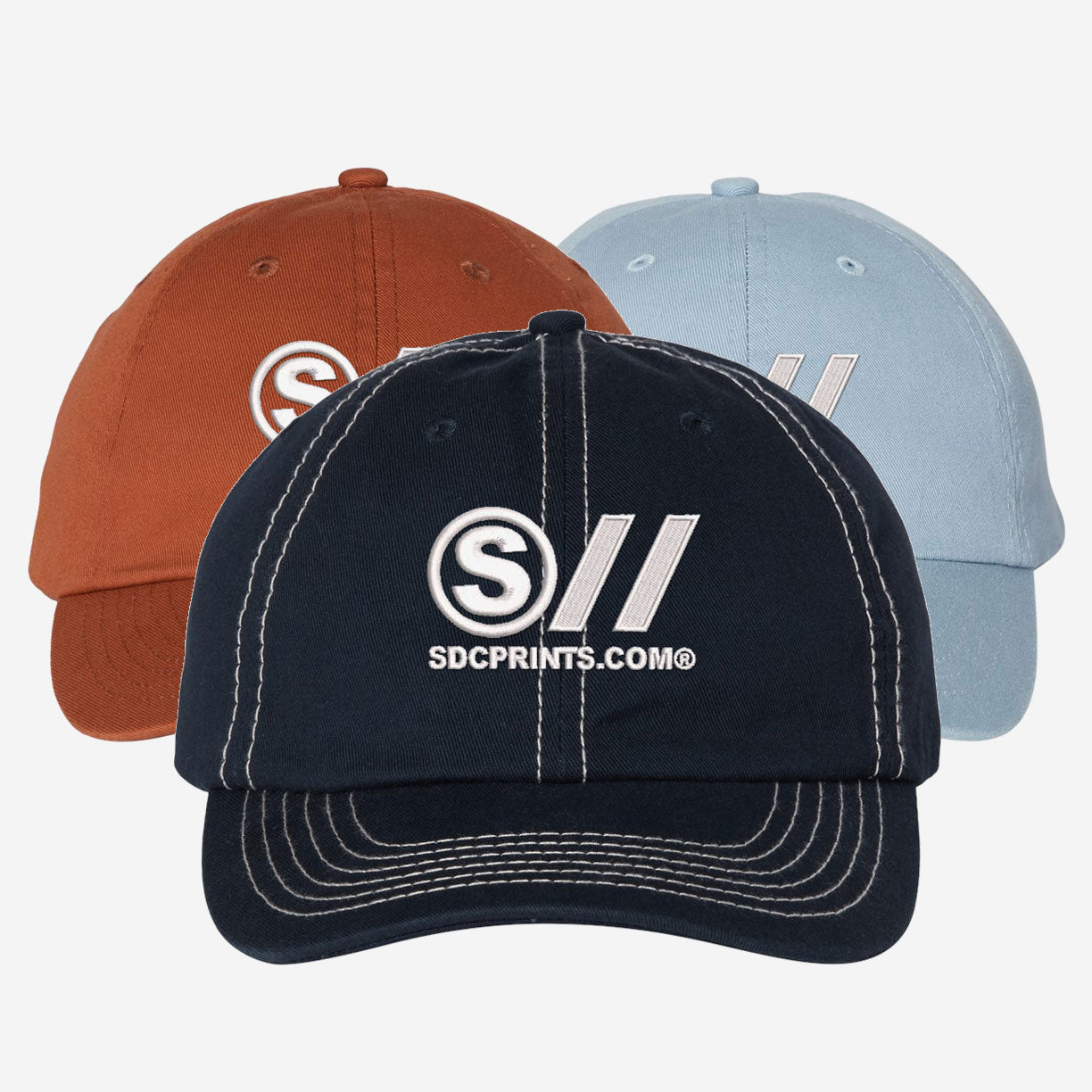 Dad Hat - Embroidered Bio Washed