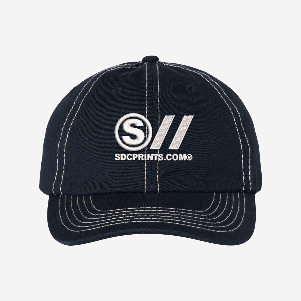 Dad Hat - Embroidered Bio Washed