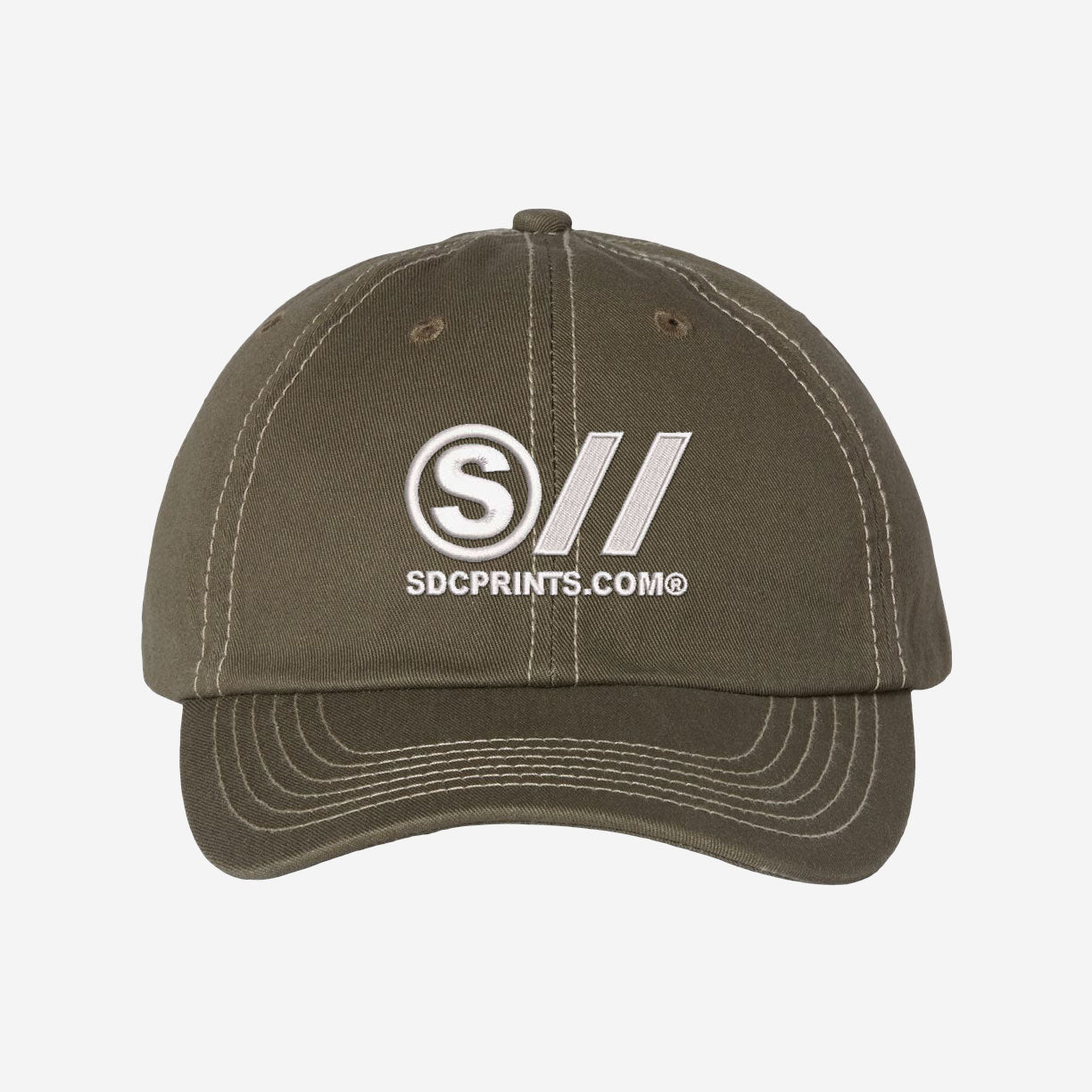 Dad Hat - Embroidered Bio Washed